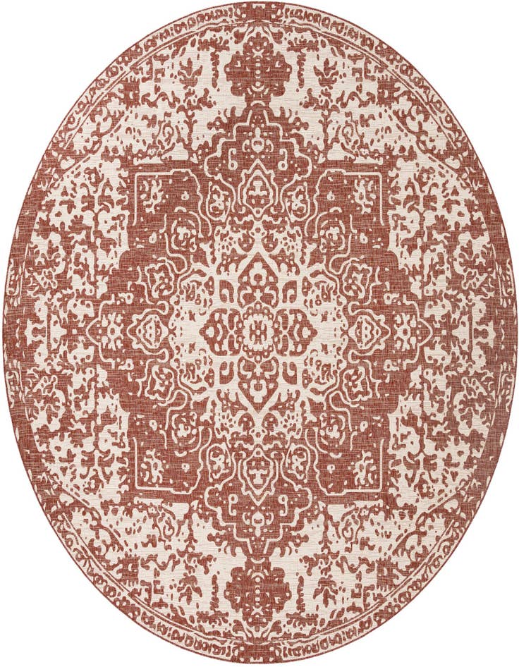 Detail image of 13' x 13' Easy-Clean Jill Zarin Dubai Indoor / Outdoor Round Rug