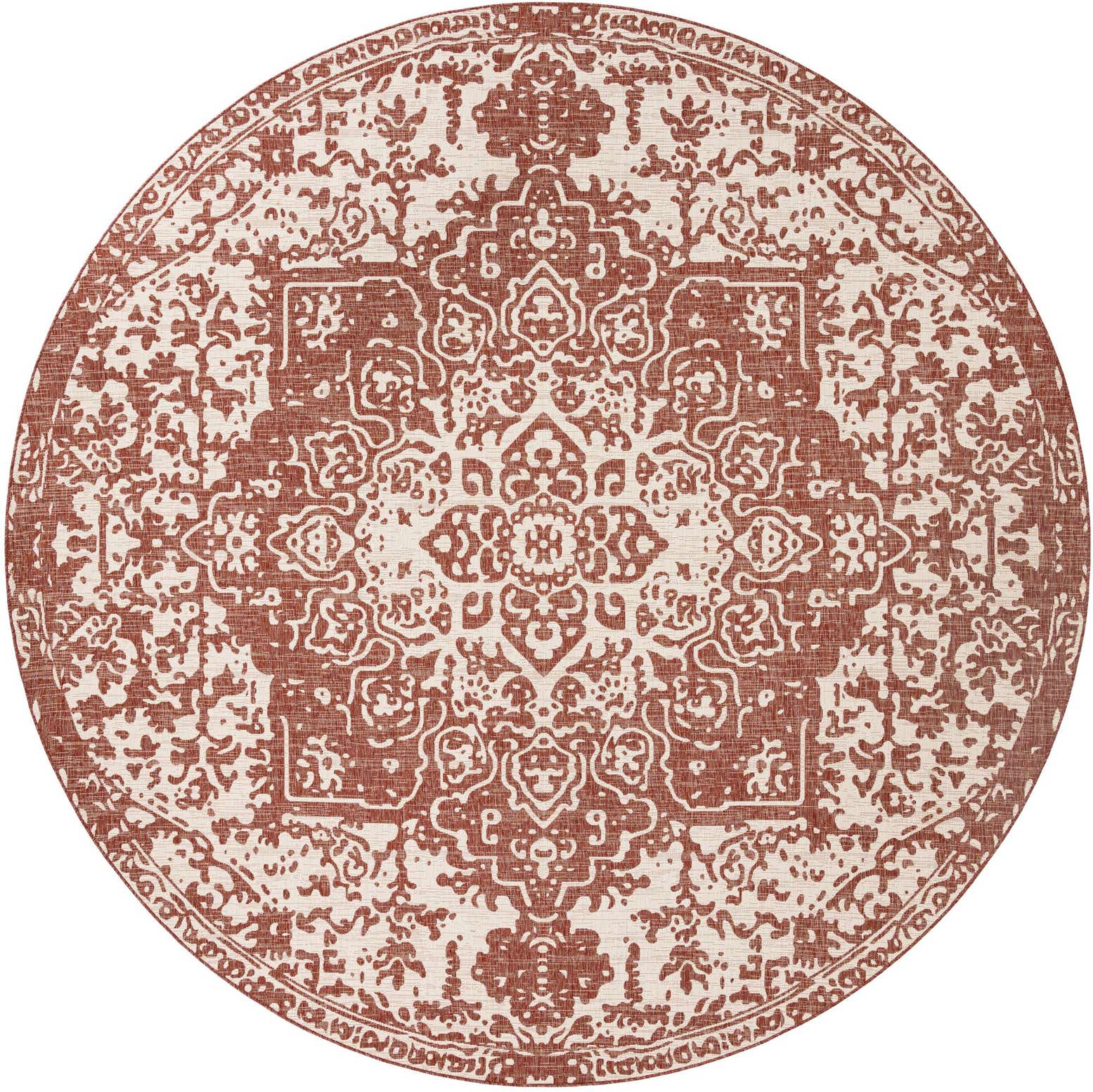 13' x 13' Easy-Clean Jill Zarin Dubai Indoor / Outdoor Round Rug