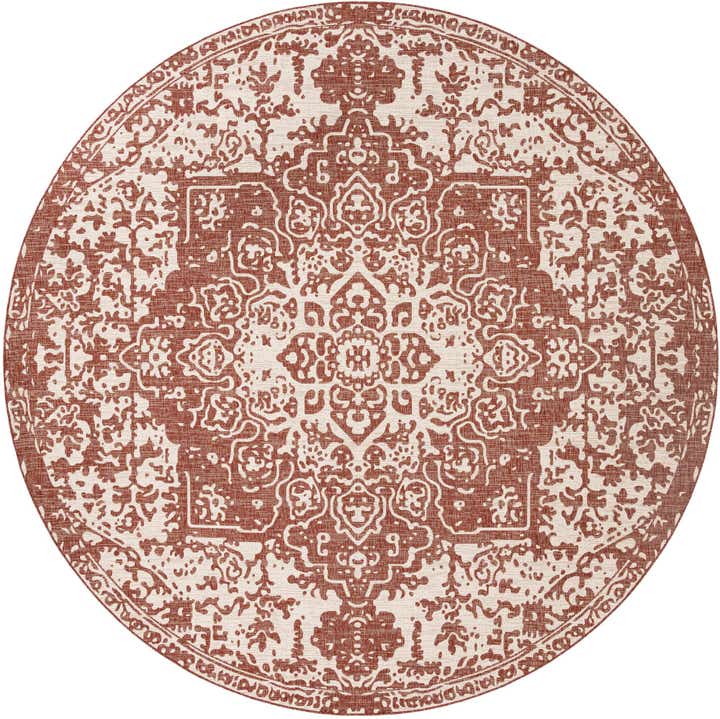 13' x 13' Easy-Clean Jill Zarin Dubai Indoor / Outdoor Round Rug