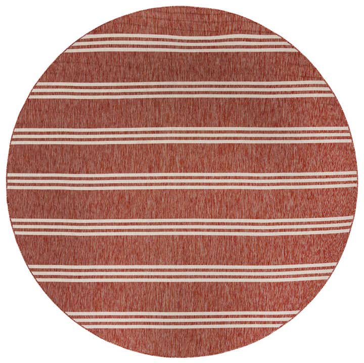 10' 8 x 10' 8 Easy-Clean Jill Zarin Anguilla Indoor / Outdoor Round Rug
