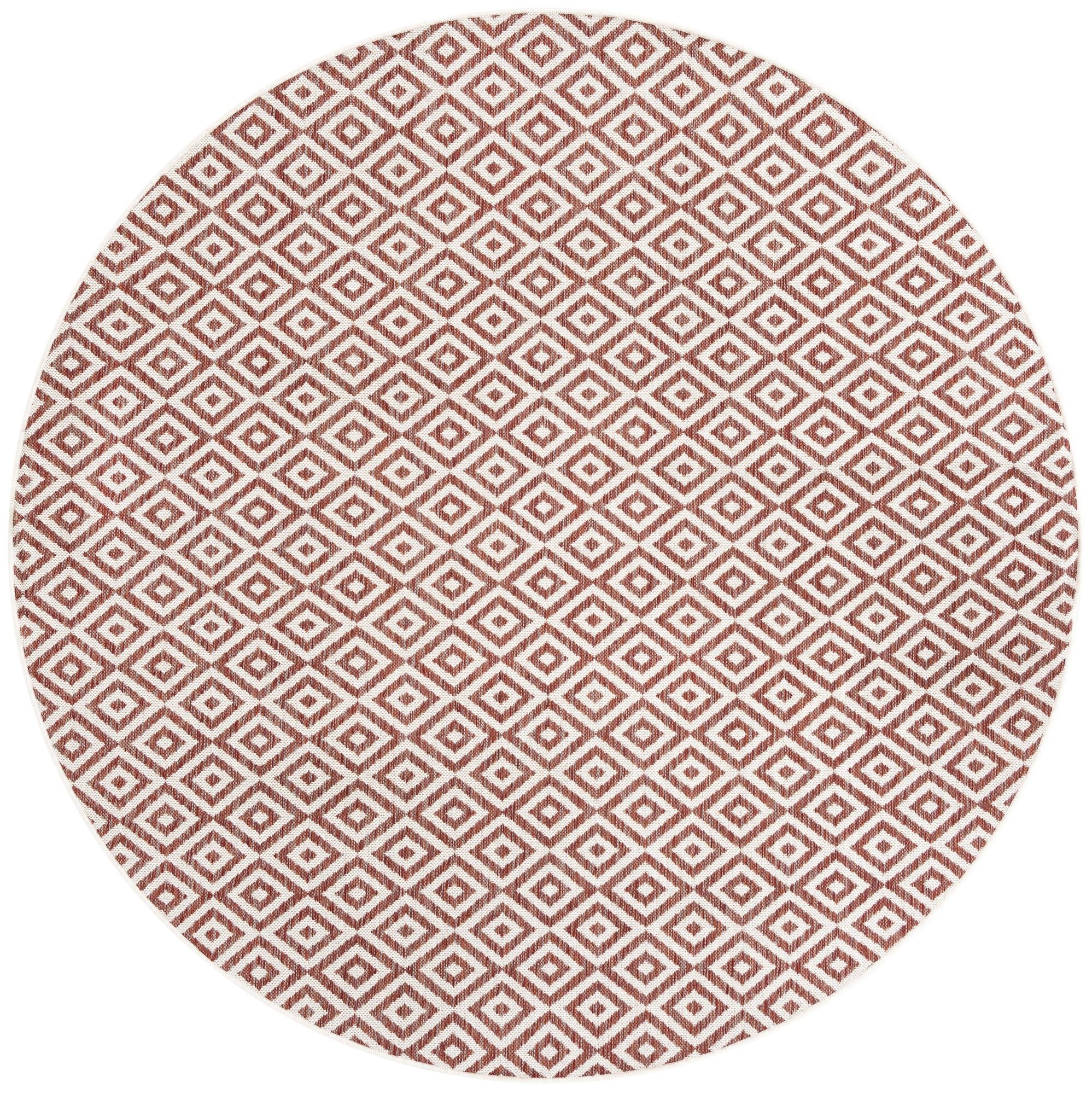 Primary image 7' x 7'  Washable Jill Zarin Indoor / Outdoor Round Rug