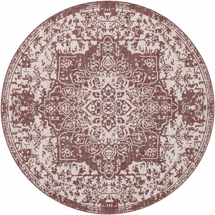 7' x 7' Easy-Clean Jill Zarin Indoor / Outdoor Round Rug