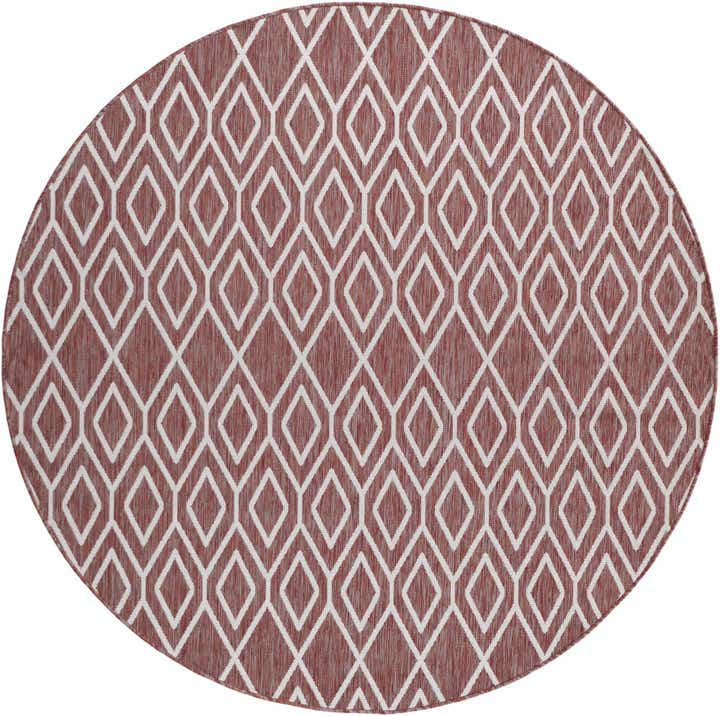 7' x 7' Easy-Clean Jill Zarin Indoor / Outdoor Round Rug