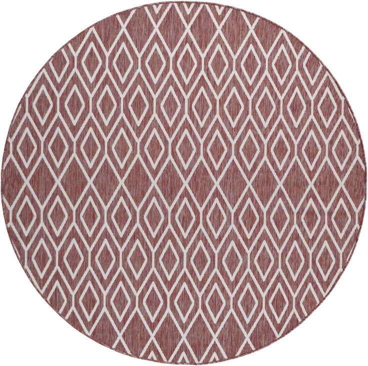 Detail image of 7' x 7' Easy-Clean Jill Zarin Indoor / Outdoor Round Rug