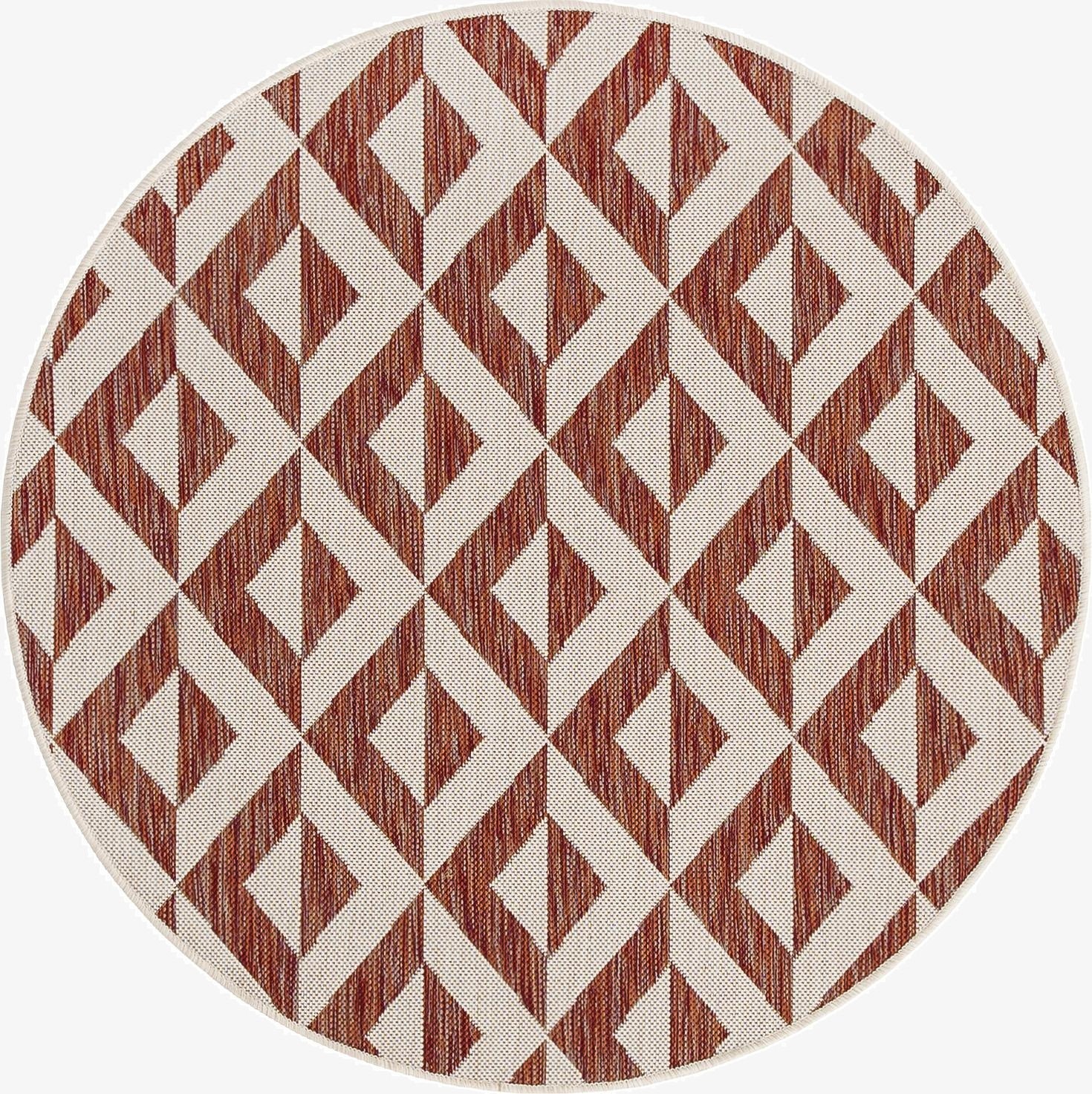 4' x 4'  Washable Jill Zarin Napa Indoor / Outdoor Round Rug