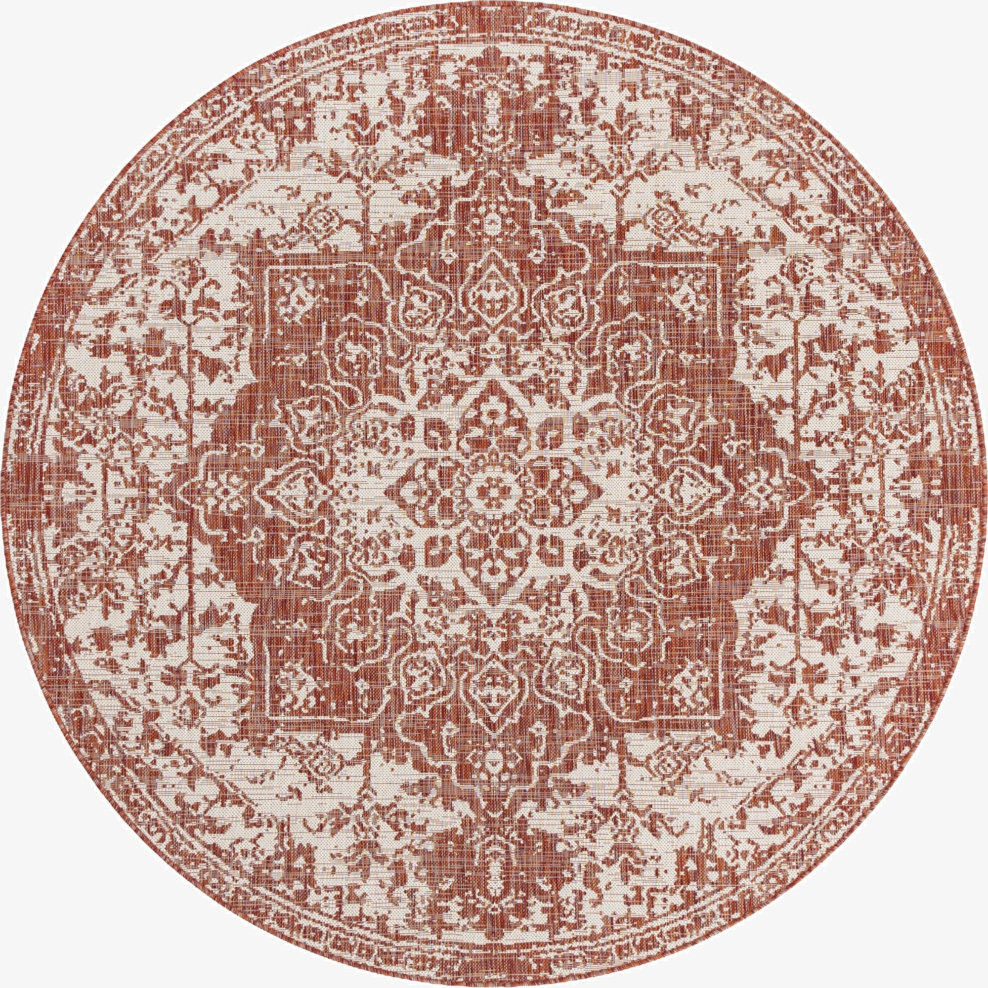 6' 7 x 6' 7  Washable Jill Zarin Dubai Indoor / Outdoor Round Rug