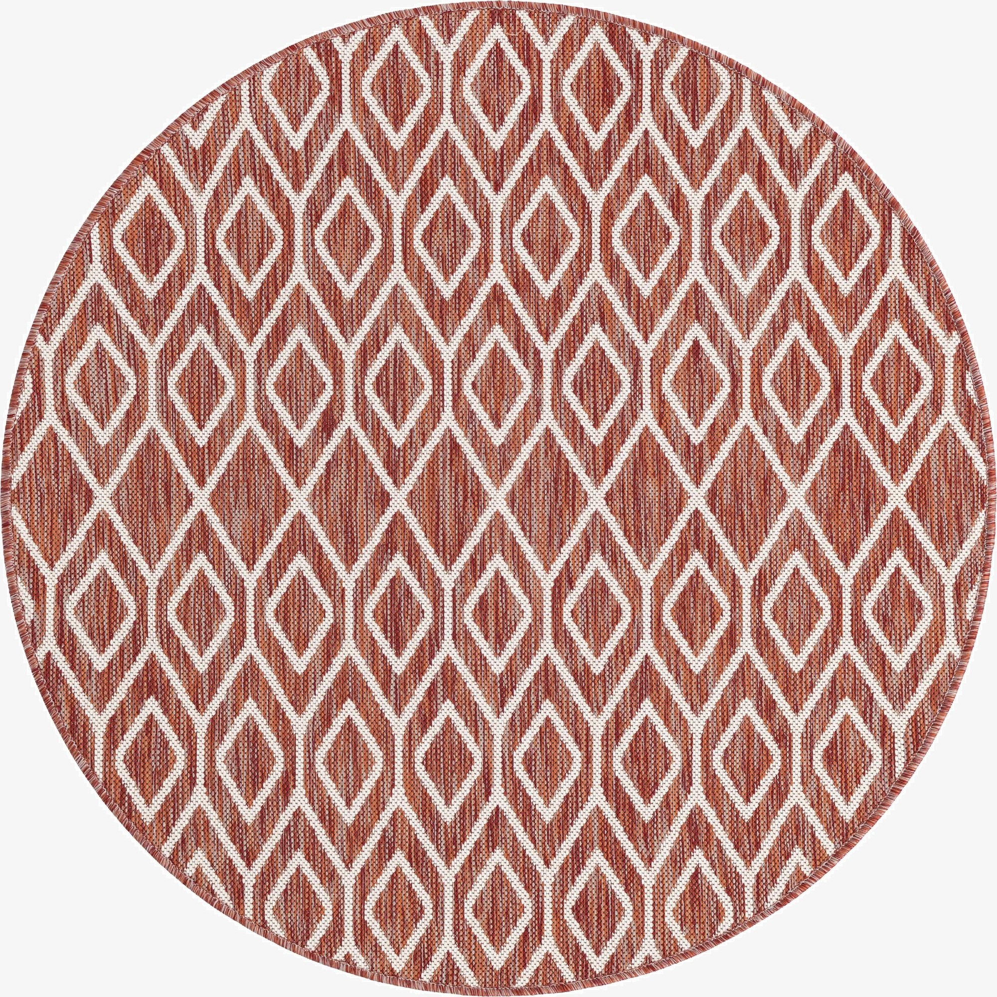 4' x 4'  Washable Jill Zarin Turks and Caicos Indoor / Outdoor Round Rug