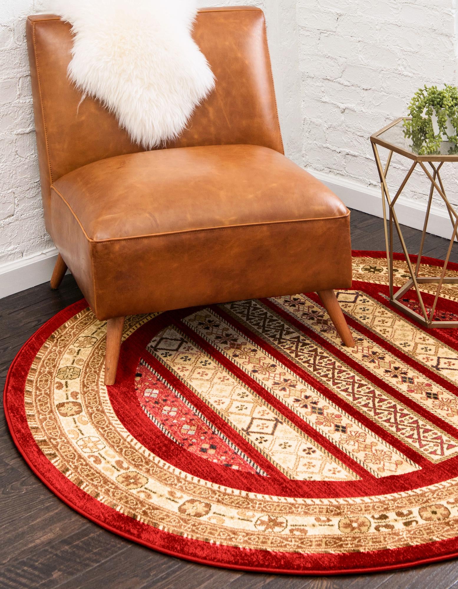 8' x 8' Kashkuli Gabbeh Round Rug