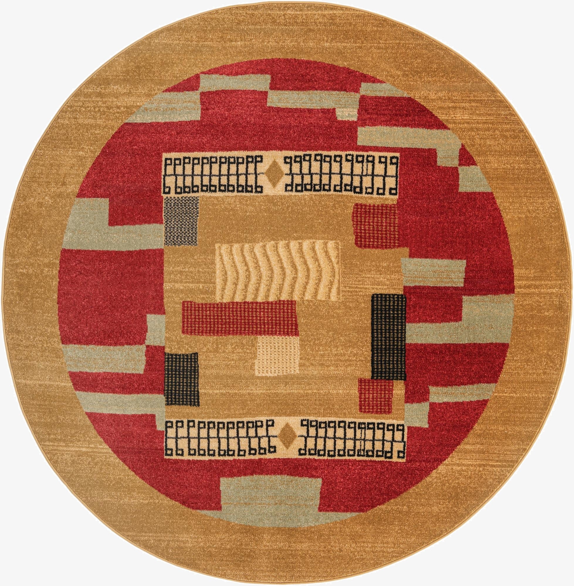 6' x 6' Kashkuli Gabbeh Round Rug