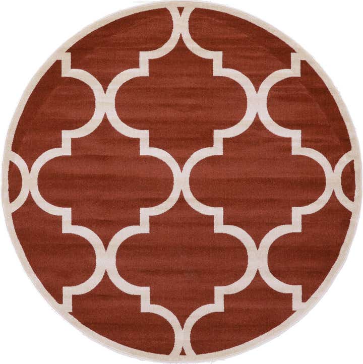 8' x 8' Lattice Round Rug