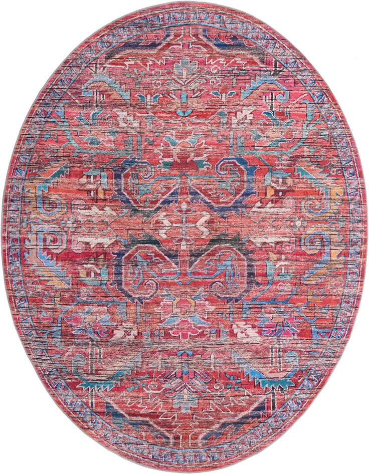 Detail image of 10' 6 x 10' 6 Washable Maahru Round Rug