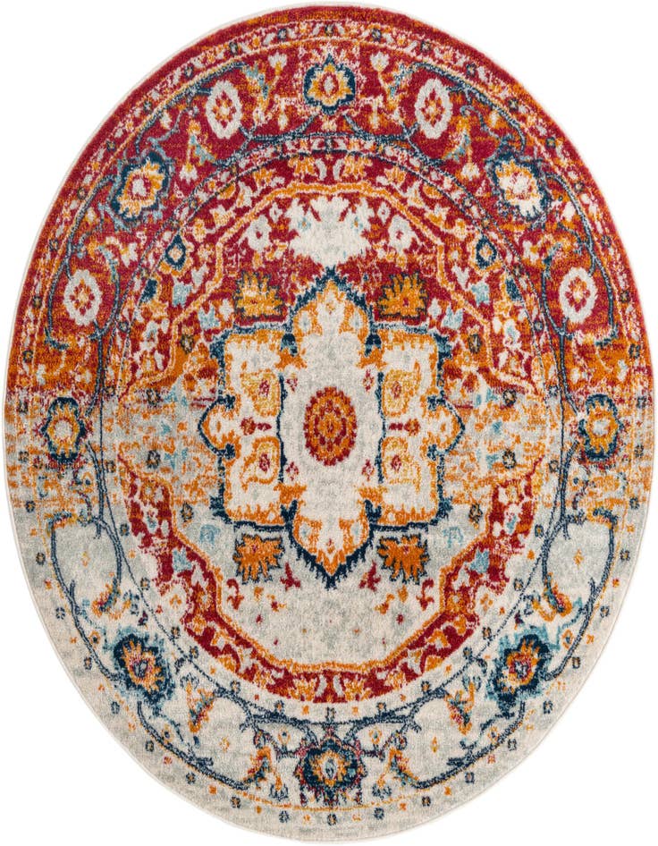 Detail image of 5' 3 x 5' 3 Madeline Vintage Round Rug
