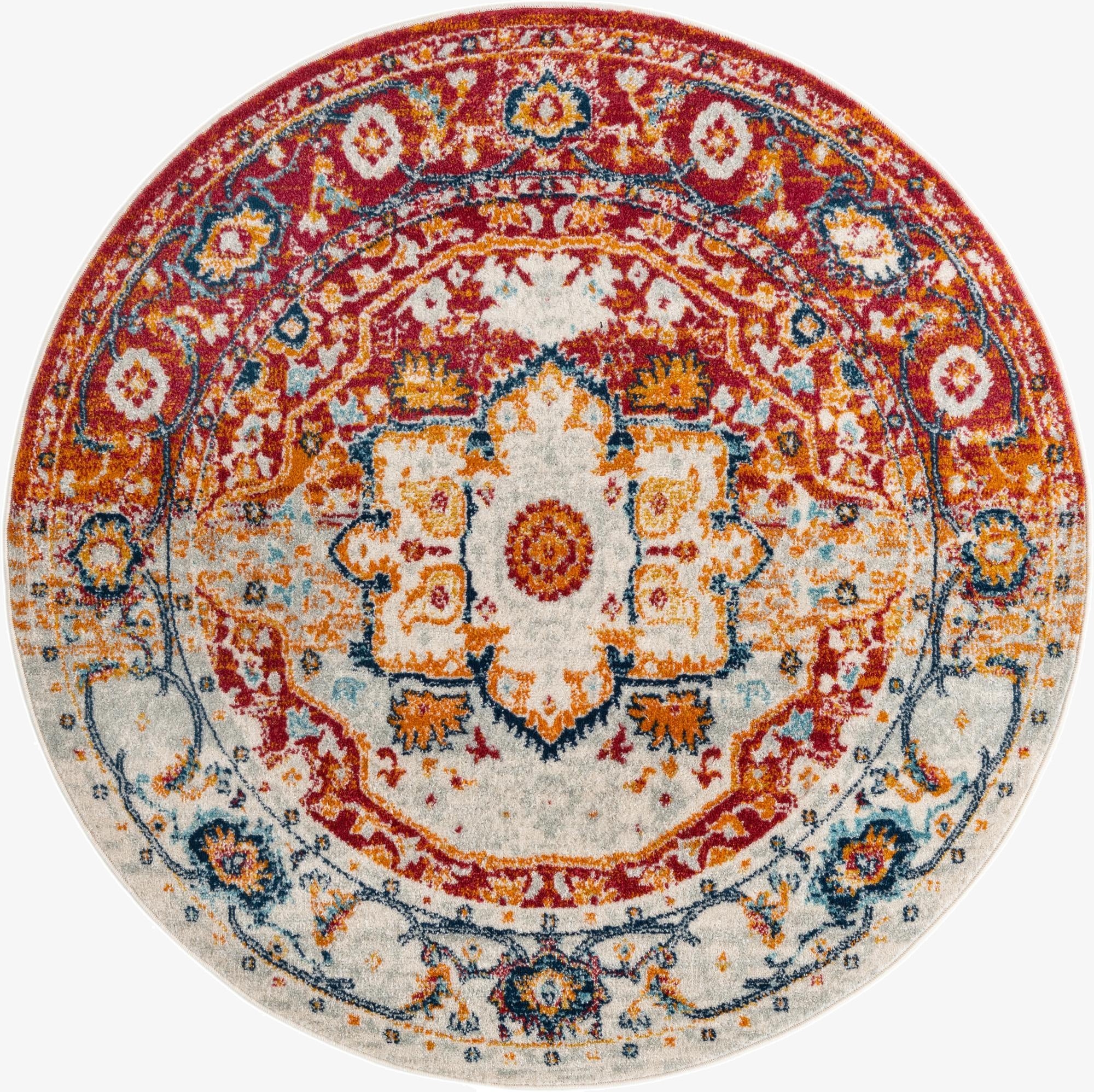 5' 3 x 5' 3 Madeline Vintage Round Rug