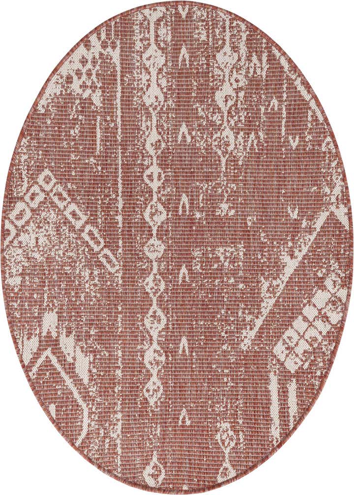 4' x 4' Easy-Clean Bohemian Indoor / Outdoor Round Rug
