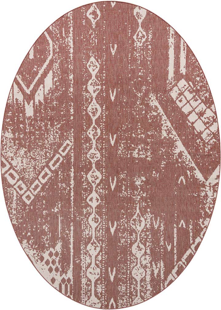 10' 8 x 10' 8 Easy-Clean Bohemian Indoor / Outdoor Round Rug