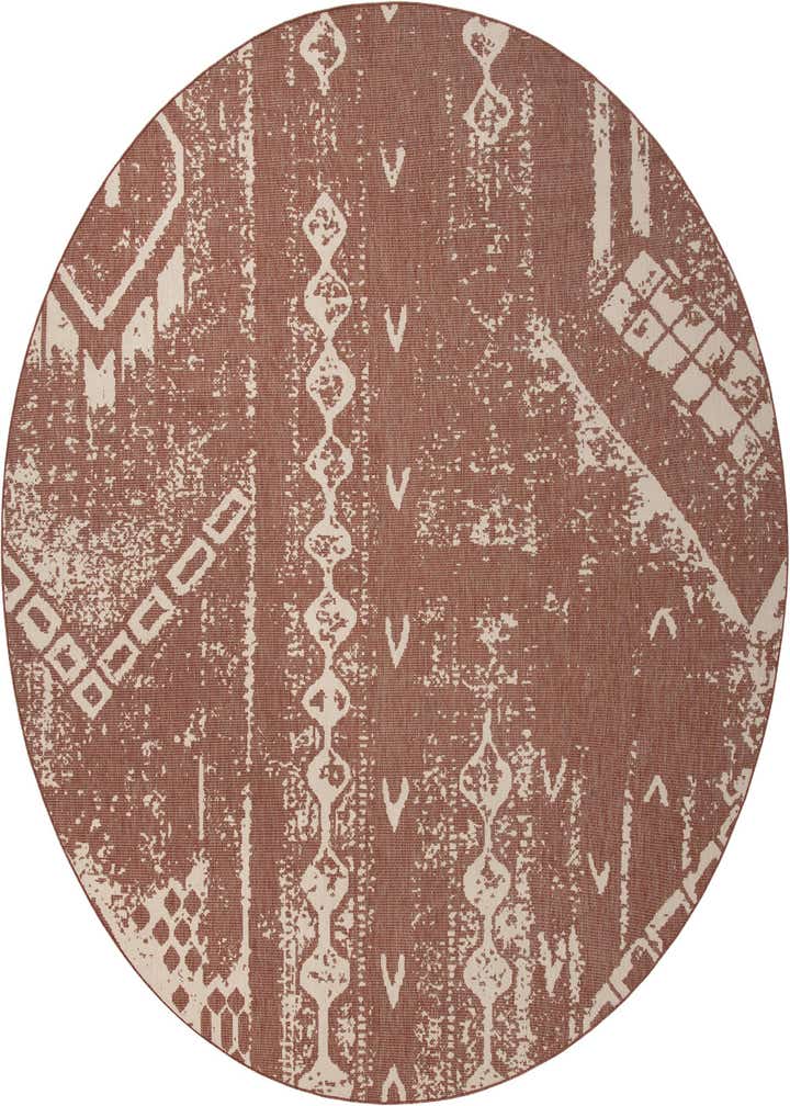 13' x 13' Easy-Clean Bohemian Indoor / Outdoor Round Rug