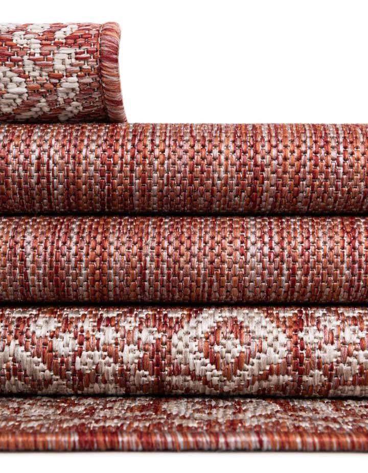 4' x 4' Easy-Clean Border Indoor / Outdoor Round Rug