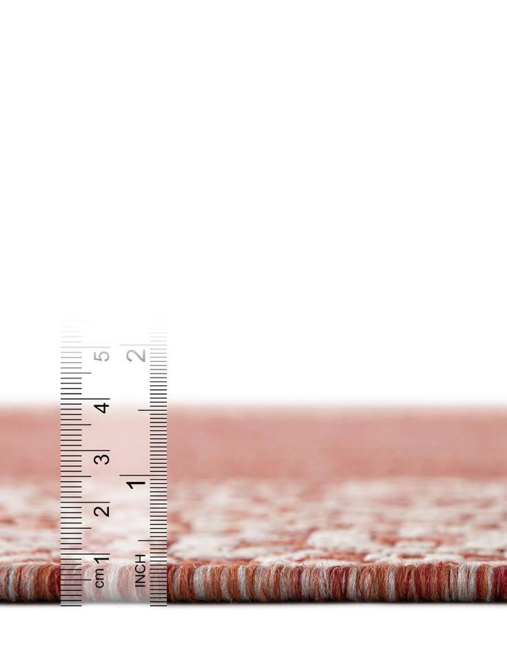 Detail image of 4' x 4' Easy-Clean Border Indoor / Outdoor Round Rug