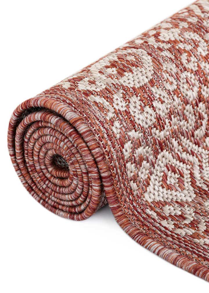 4' x 4' Easy-Clean Border Indoor / Outdoor Round Rug