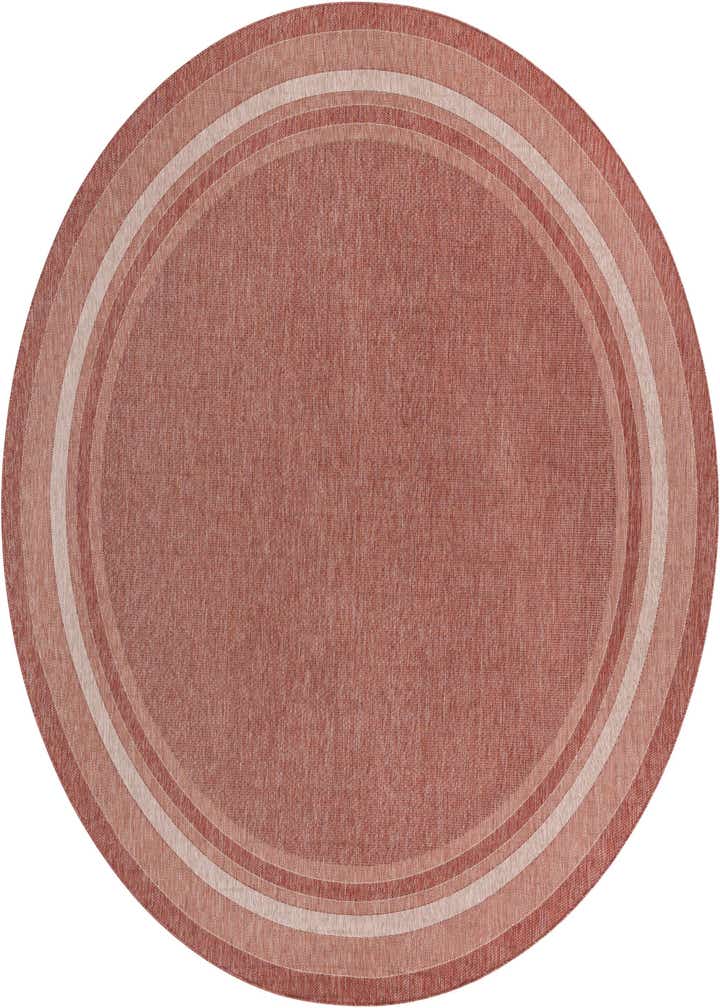 13' x 13' Easy-Clean Border Indoor / Outdoor Round Rug