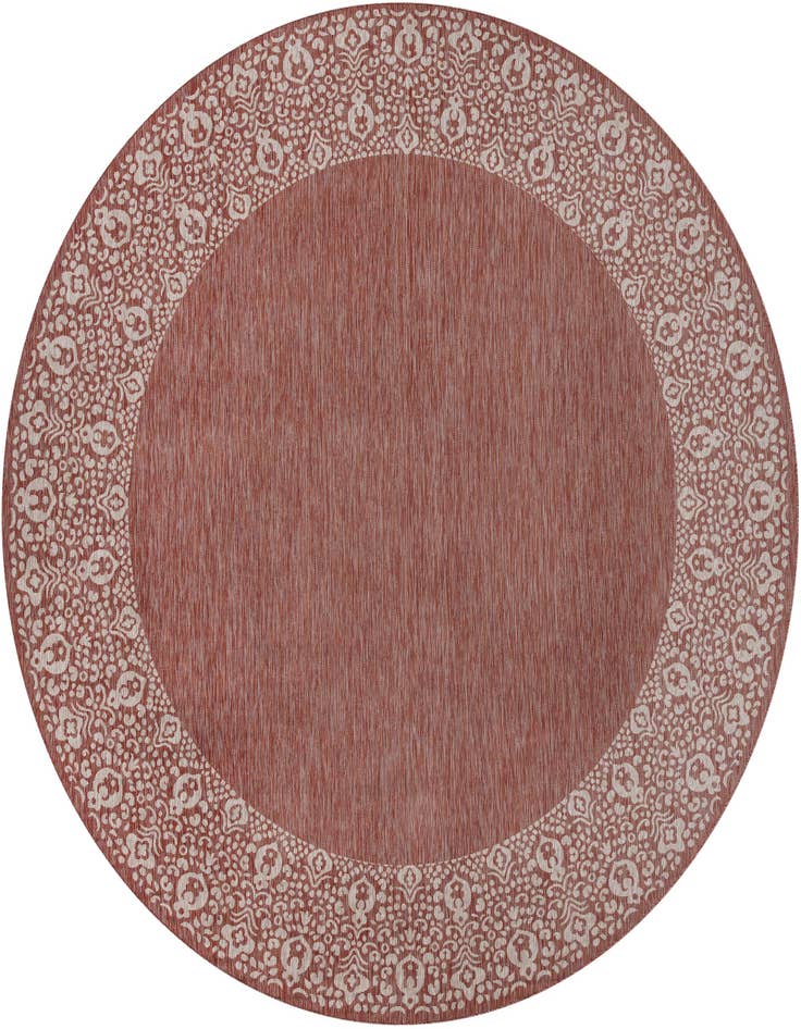Detail image of 10' 8 x 10' 8 Easy-Clean Border Indoor / Outdoor Round Rug