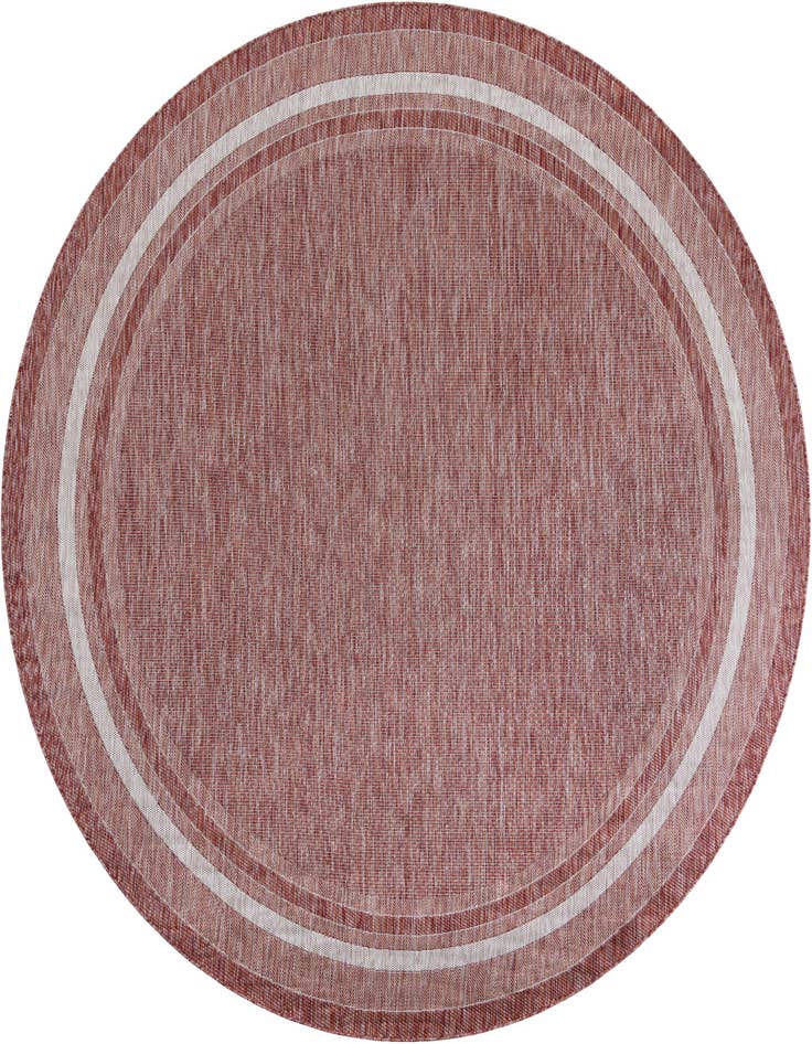 Detail image of 10' x 10' Easy-Clean Border Indoor / Outdoor Round Rug