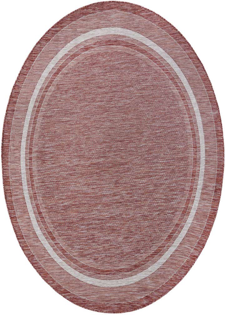 7' 10 x 7' 10 Easy-Clean Border Indoor / Outdoor Round Rug