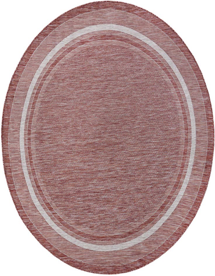 Detail image of 7' 10 x 7' 10 Easy-Clean Border Indoor / Outdoor Round Rug