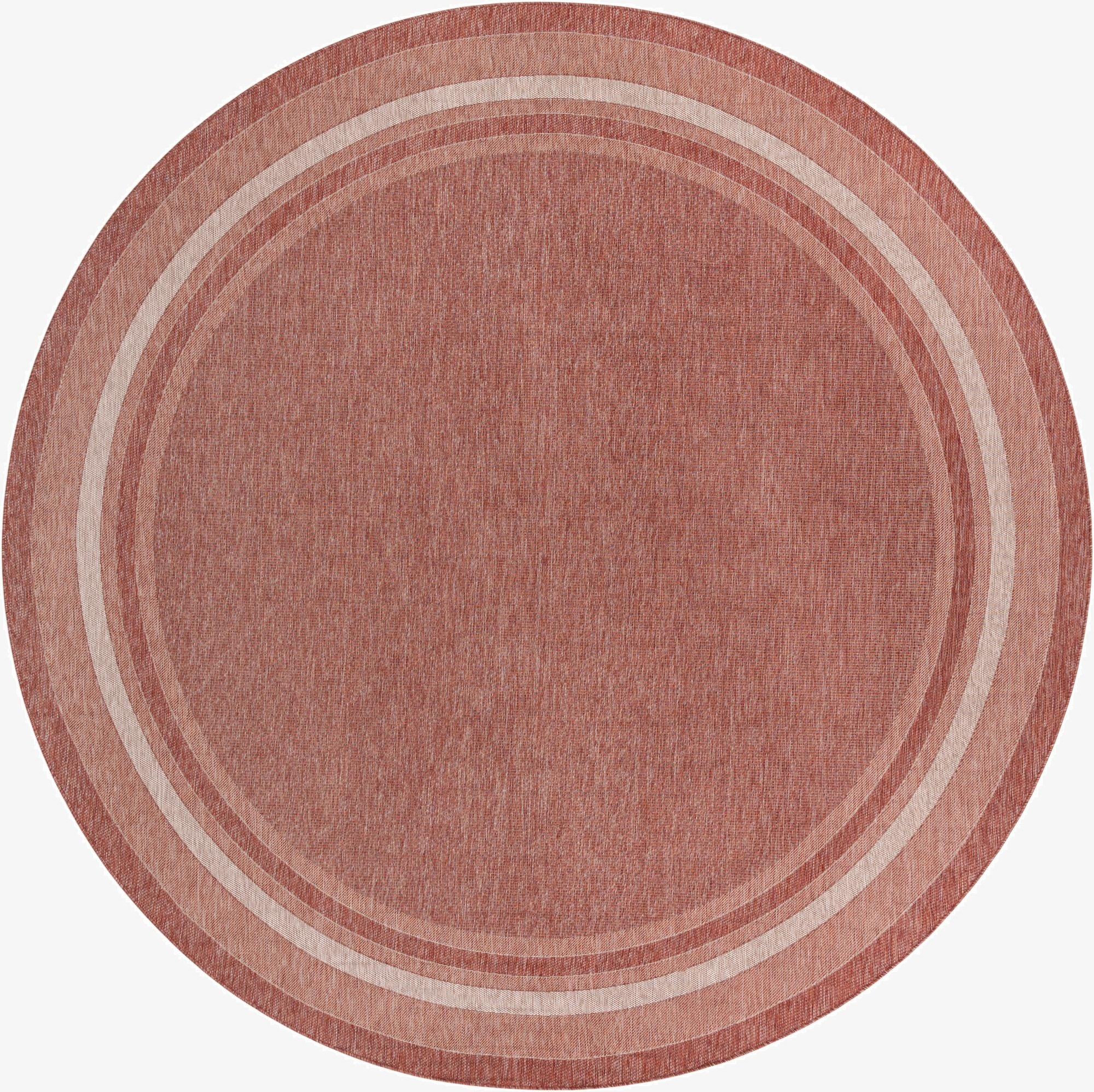 13' x 13'  Washable Border Indoor / Outdoor Round Rug