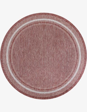 10' x 10' Easy-Clean Border Indoor / Outdoor Round Rug