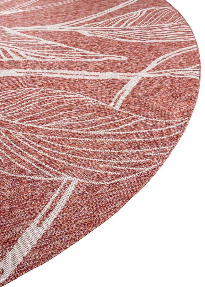 10' 8 x 10' 8 Easy-Clean Botanical Indoor / Outdoor Round Rug