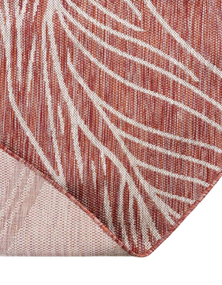 4' x 4' Easy-Clean Botanical Indoor / Outdoor Round Rug