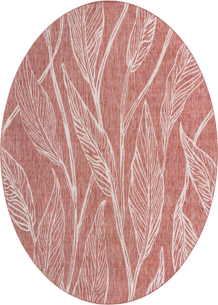 10' 8 x 10' 8 Easy-Clean Botanical Indoor / Outdoor Round Rug