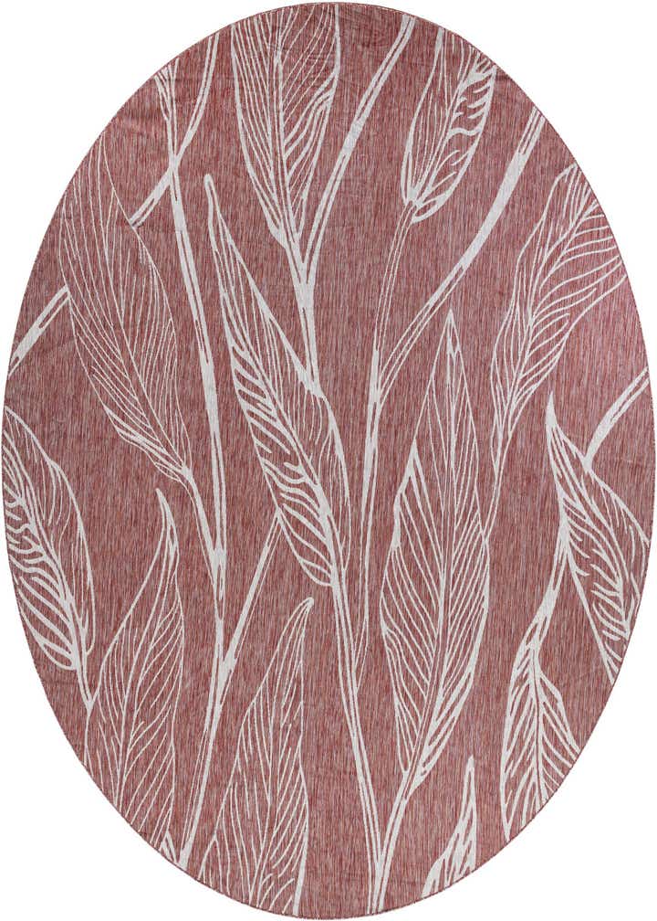 13' x 13' Easy-Clean Botanical Indoor / Outdoor Round Rug