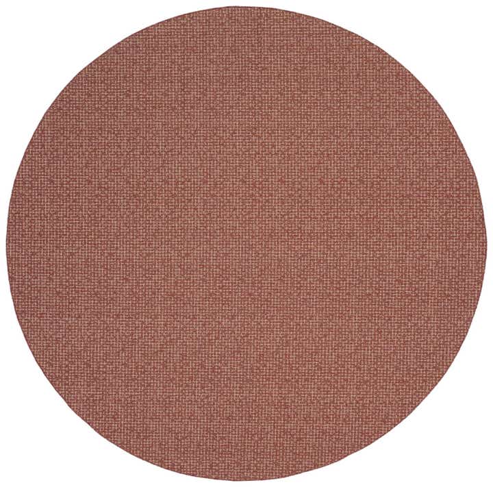 13' x 13' Easy-Clean Checkered Indoor / Outdoor Round Rug