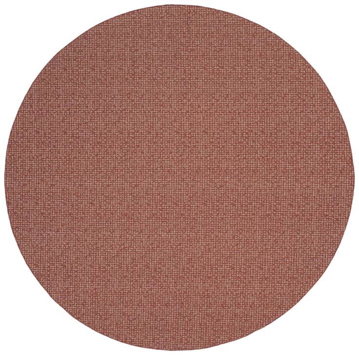 Detail image of 13' x 13' Easy-Clean Checkered Indoor / Outdoor Round Rug