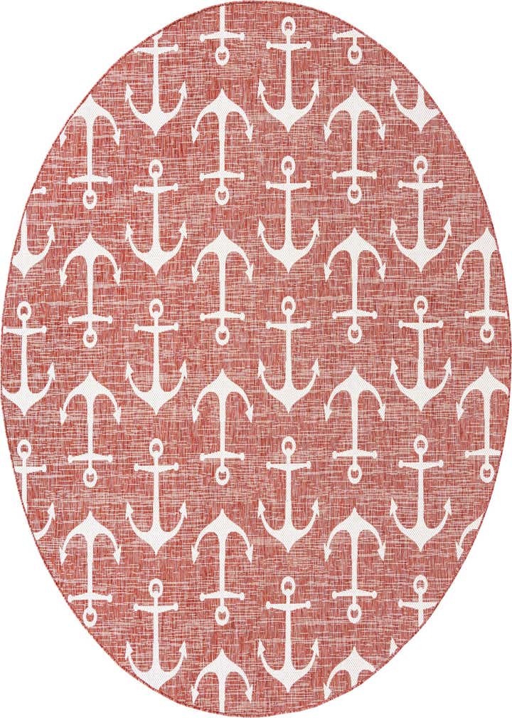 10' x 10' Easy-Clean Coastal Indoor / Outdoor Round Rug