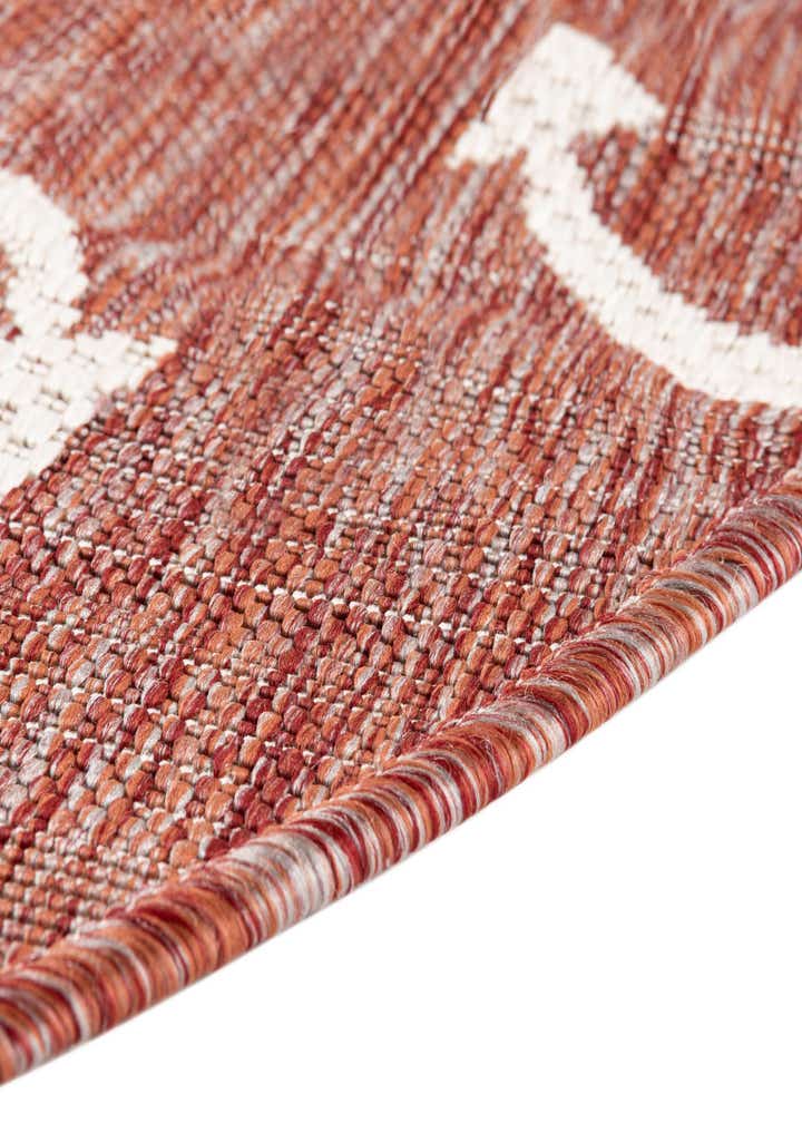 7' 10 x 7' 10 Easy-Clean Coastal Indoor / Outdoor Round Rug