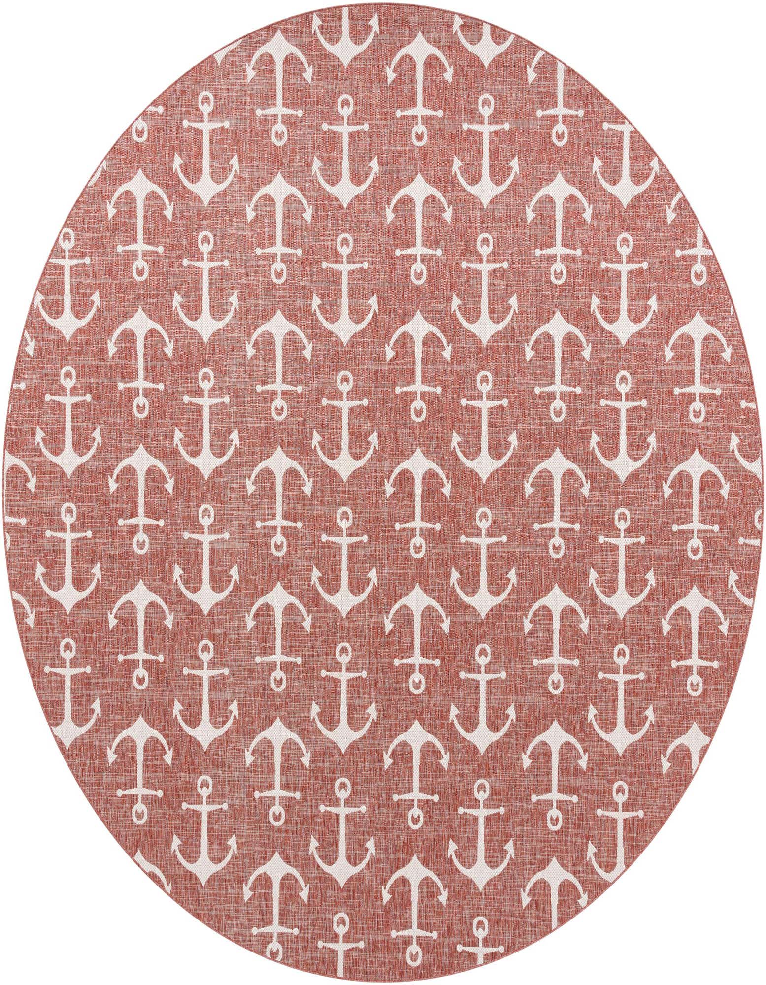 13' x 13' Easy-Clean Coastal Indoor / Outdoor Round Rug