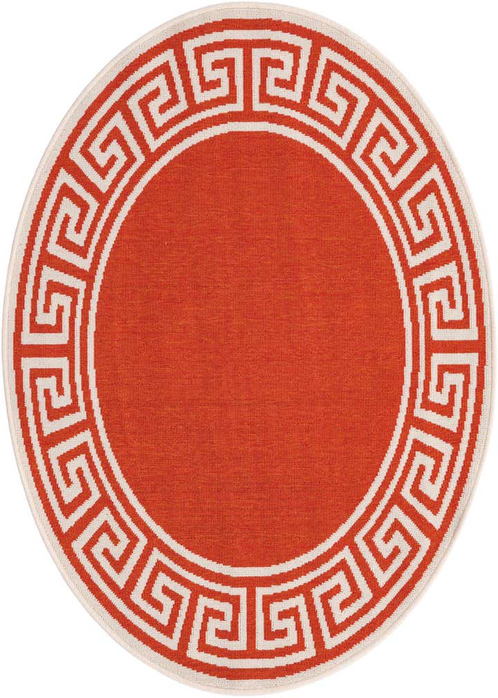 4' x 4' Easy-Clean Coastal Indoor / Outdoor Round Rug