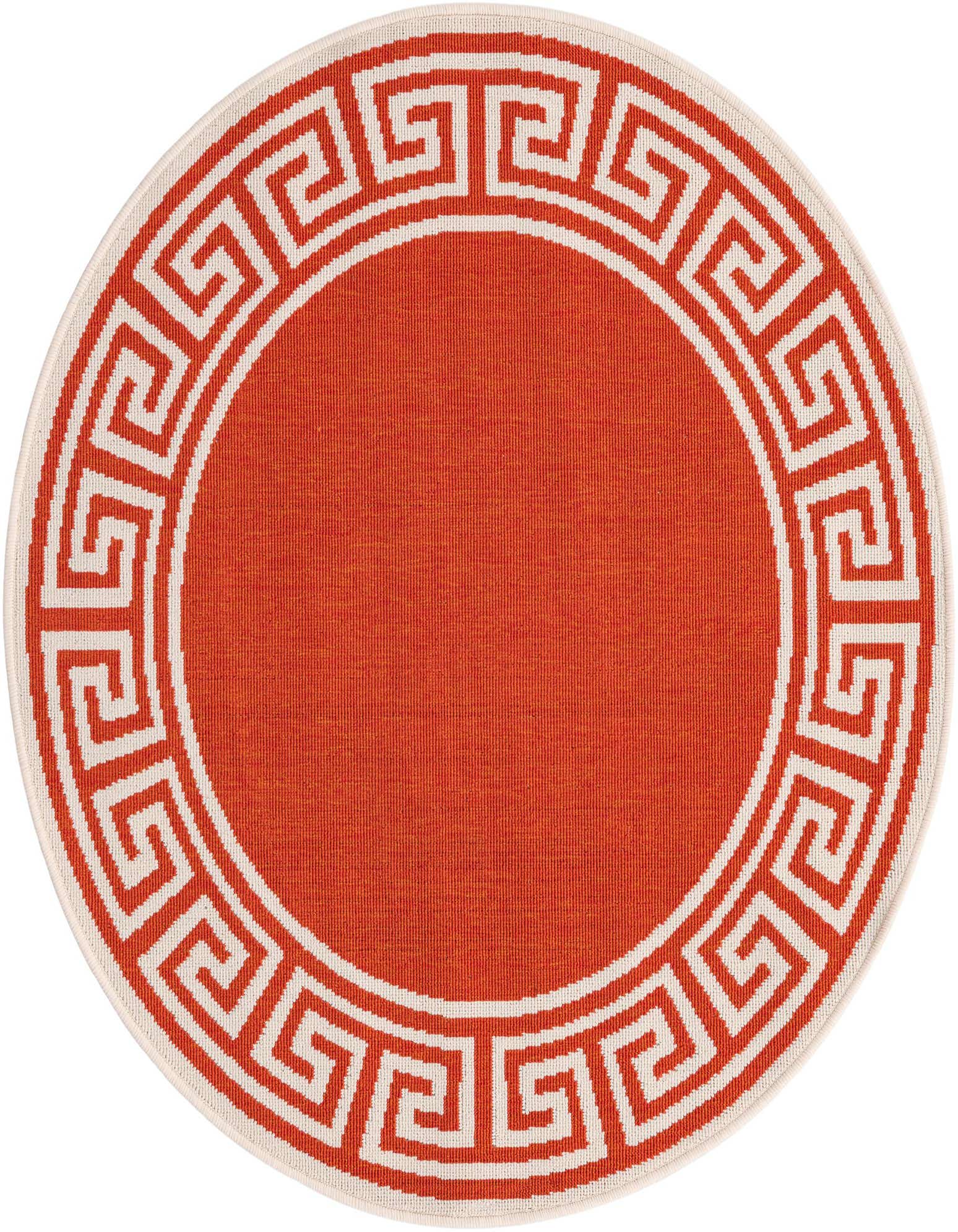 4' x 4' Easy-Clean Coastal Indoor / Outdoor Round Rug