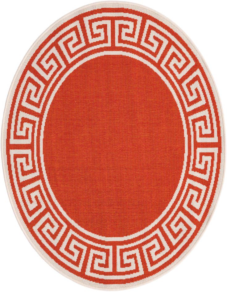 Detail image of 4' x 4' Easy-Clean Coastal Indoor / Outdoor Round Rug