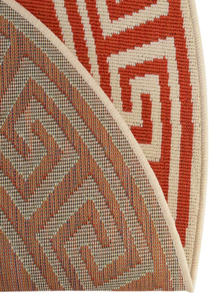 4' x 4' Easy-Clean Coastal Indoor / Outdoor Round Rug
