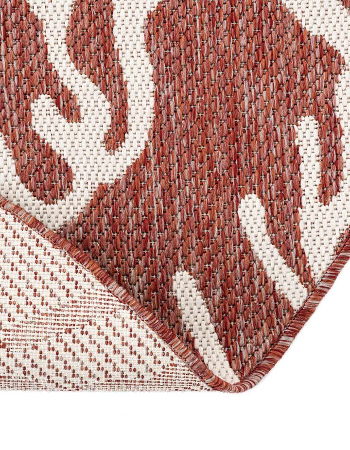 3' x 3' Easy-Clean Coastal Indoor / Outdoor Round Rug