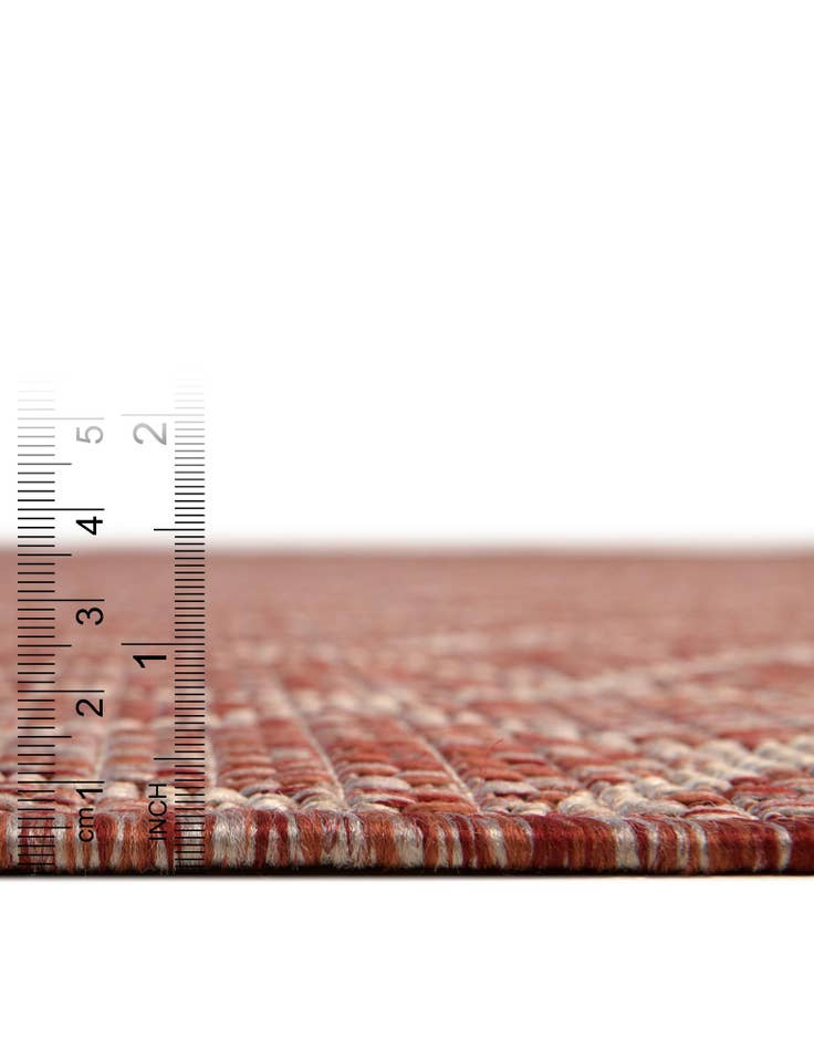 Detail image of 3' x 3' Washable Lattice Indoor / Outdoor Round Rug