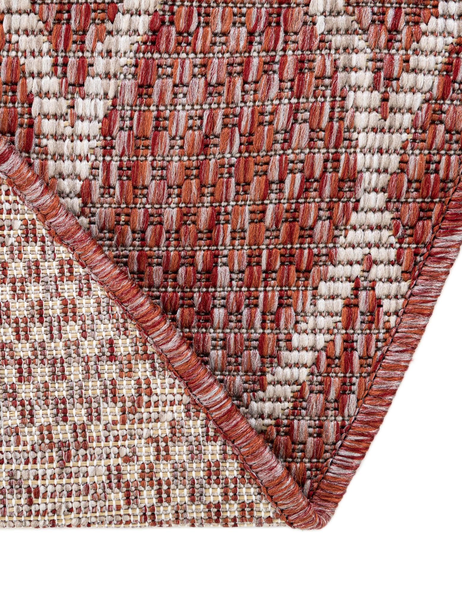 10' x 10' Easy-Clean Lattice Indoor / Outdoor Round Rug