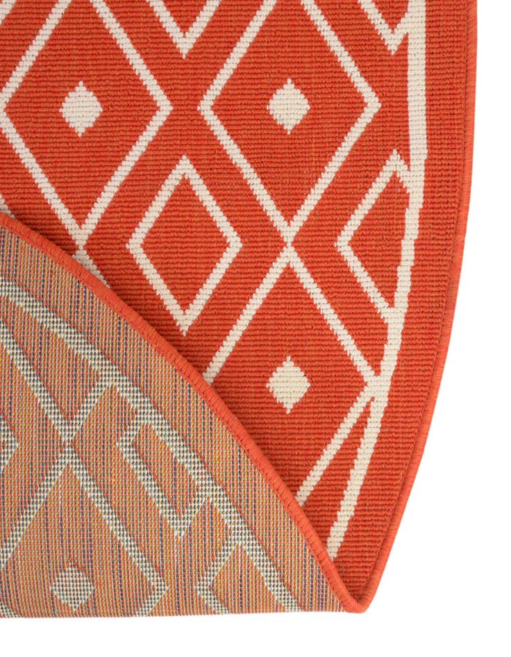 Detail image of 7' x 7' Washable Lattice Indoor / Outdoor Round Rug