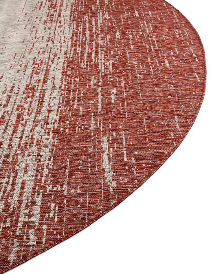 Detail image of 10' 8 x 10' 8 Easy-Clean Modern Indoor / Outdoor Round Rug