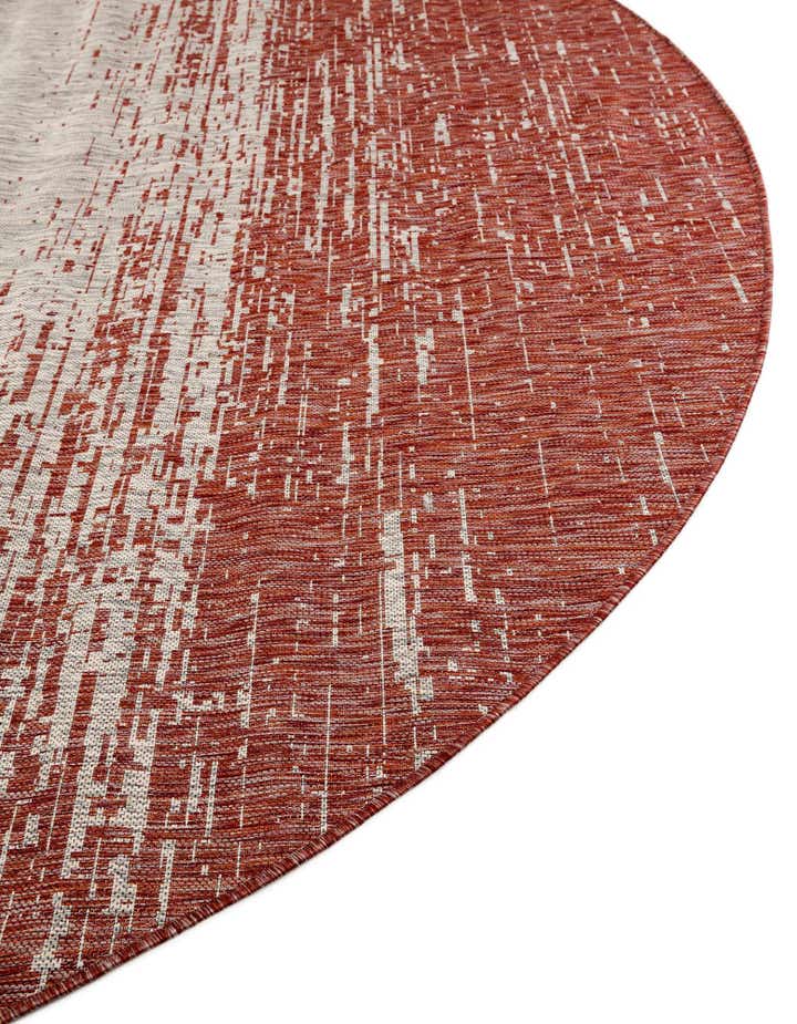 10' 8 x 10' 8 Easy-Clean Modern Indoor / Outdoor Round Rug