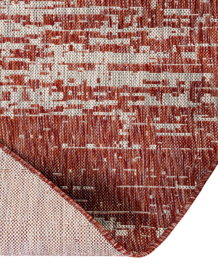 Detail image of 10' 8 x 10' 8 Easy-Clean Modern Indoor / Outdoor Round Rug